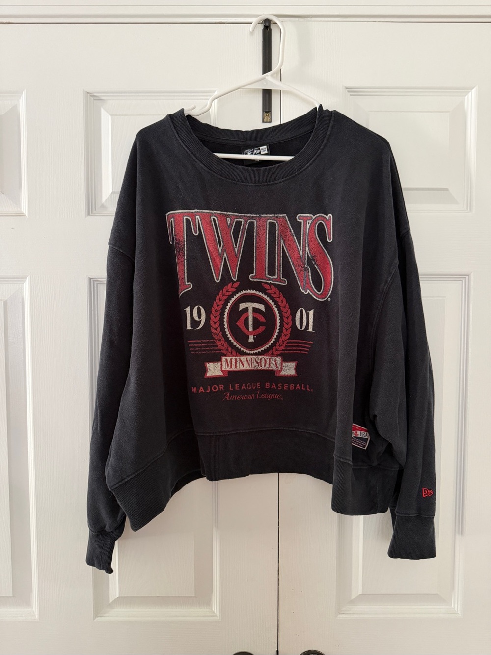 New Era Navy Minnesota Twins Crewneck Sweatshirt